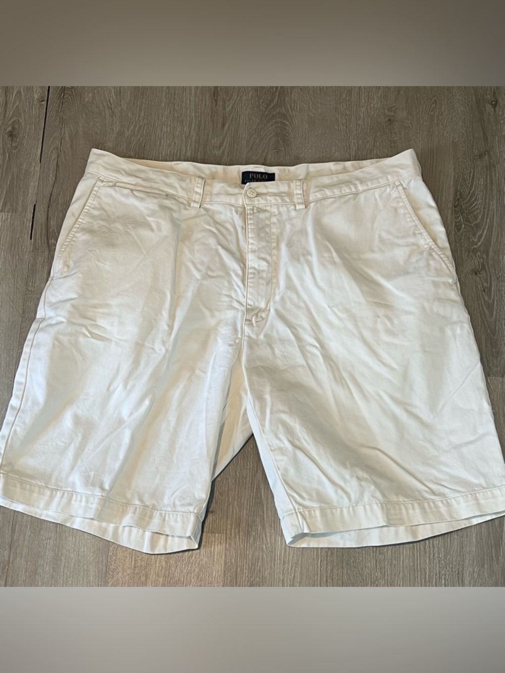 Polo by Ralph Lauren White Flat Front Men’s Chino Shorts